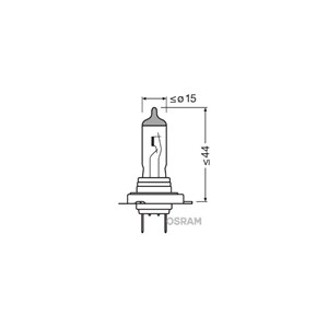 Halogeenilamppu Osram H7 PX26d, Universal