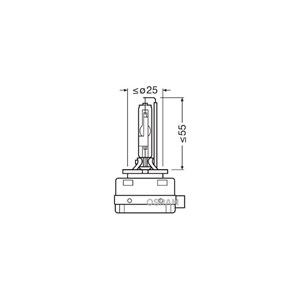 Xenonlamppu Osram Xenarc Original D3R PK32d-6, Universal