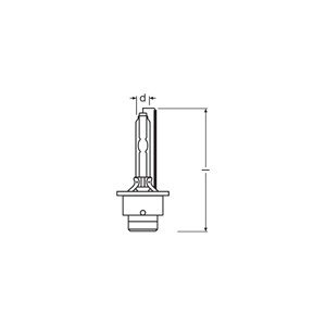 Xenonlamppu Osram Xenarc Cool blue boost D4s, P32d-5, Universal