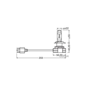 LED-lampe Osram LEDriving  HL P43t, Universal