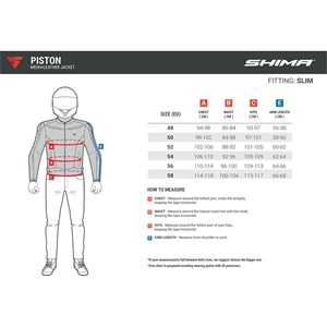 MC Herre L&#198;R MESH jakke SHIMA PISTON Svart-54, Universal