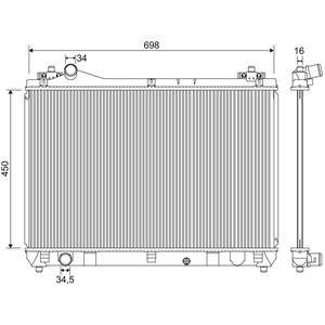 Radiator, motorkj&#248;ling