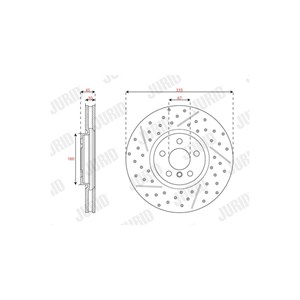 Bromsskiva Framaxel mini mini mini cabriolet mini clubman mini countryman 34106864133