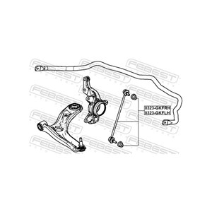 stang, stabilisator, Framaksel venstre