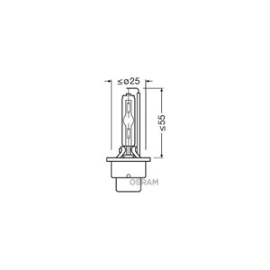 Gl&#248;delampe Osram Xenarc Cool Blue Boost P32d-2, 7000K, Universal