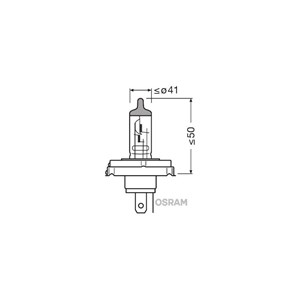 Halogenp&#230;re OSRAM ORIGINAL R2 (bilux) P45t