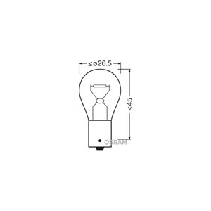 Lysp&#230;re OSRAM ORIGINAL P21W BA15s