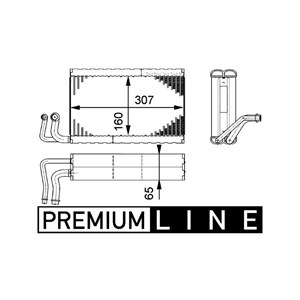 Bilde av Fordamper, Klimaanlegg, Alpina B5, B5 Kombi, Bmw 5 [e60], 5 Touring [e61], 6 [e63], 6 Cabriolet [e64], 6 921 070, 6 946 043, 64 11 6 921