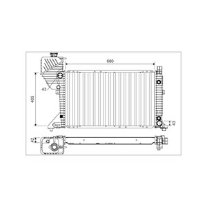 Radiator, motorkj&#248;ling