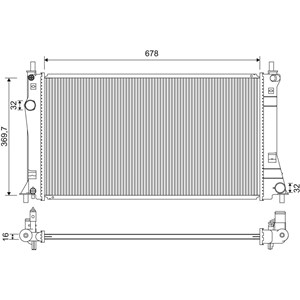 Radiator, motorkj&#248;ling