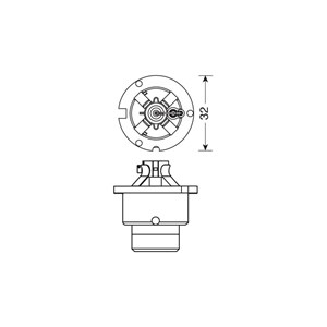 Gl&#248;dep&#230;re Xenon D4R P32d-6, 6000K