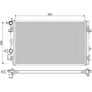 Radiator, motorkj&#248;ling