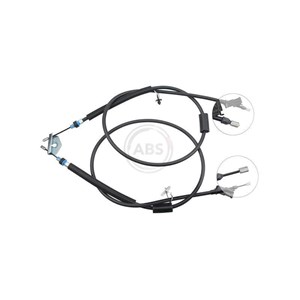 Kabel, parkeringsbremse, Bak, Senter