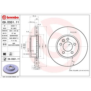 Bromsskiva Framaxel vw crafter buss crafter flak/chassi crafter skåp grand california camper 2N0615301B 65508030004