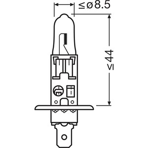 Halogenlampe Osram Night Breaker Silver H1 P14.5s, Universal