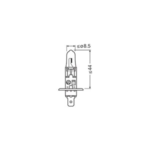 Halogenlampe Osram Night Breaker Laser H1 P14.5s, Universal