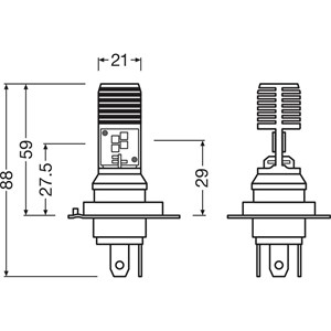 ledp&#230;re Osram  LEDriving HLM EASY HS1 PX43t, Universal