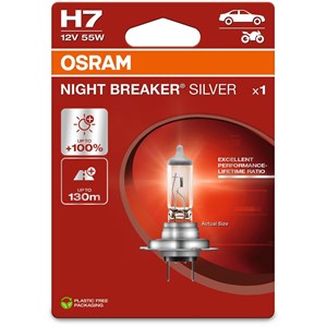 Halogenlampe Osram Night Breaker Silver H7 PX26d, Universal