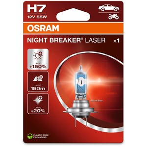 Halogenlampe Osram Night Breaker Laser H7 PX26d, Universal