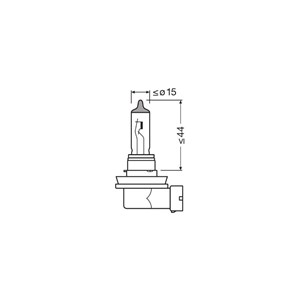 Halogenlampe Osram H11 PGJ19-2 55w, Universal