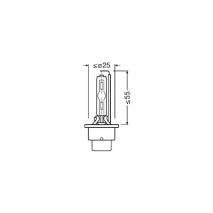 Xenonp&#230;re Osram Xenarc Original D2S, P32d-2, Universal